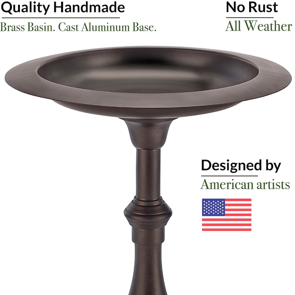 Classic Bronze Bird Bath Pedestal
