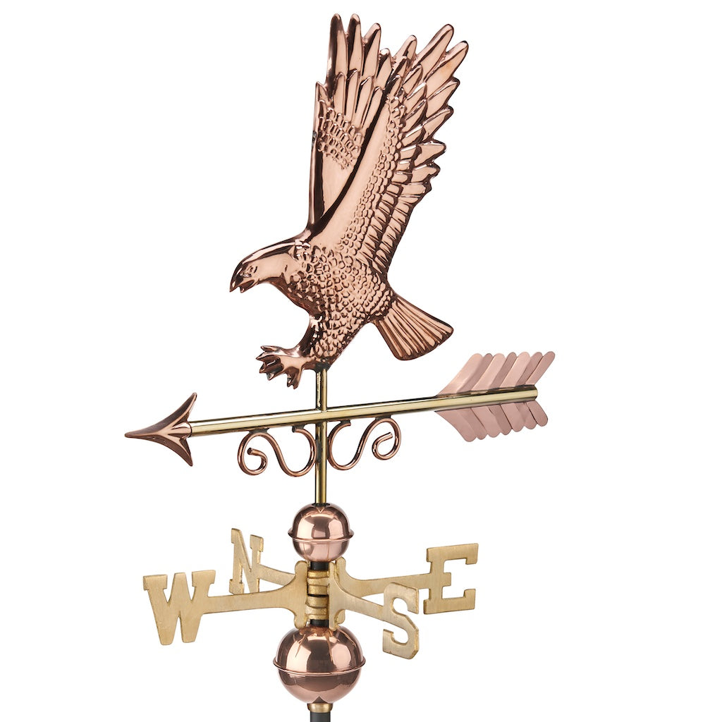 Majestic Eagle Weathervane in Pure Copper