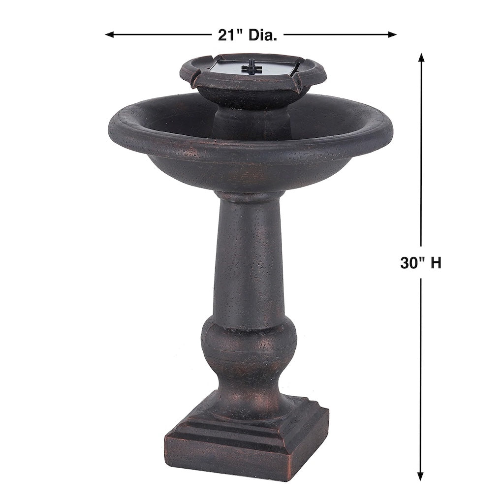 Chatsworth 2-Tier Solar on Demand Fountain