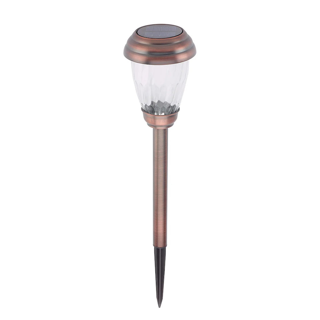 Charleston Solar Pathway Lights in Antique Bronze 6-pack