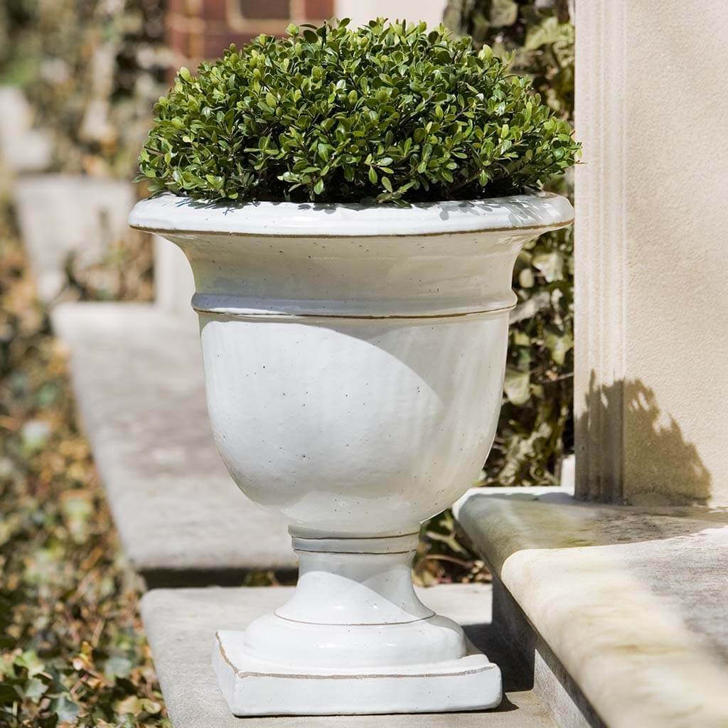 antique planters Campania International 350162-0101 Beldon Urn Planter, Finish