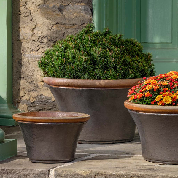 Campania International Enfield Planter in Graphite | Garden-Fountains