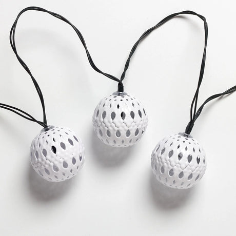 Solar String Light Carnivale in White