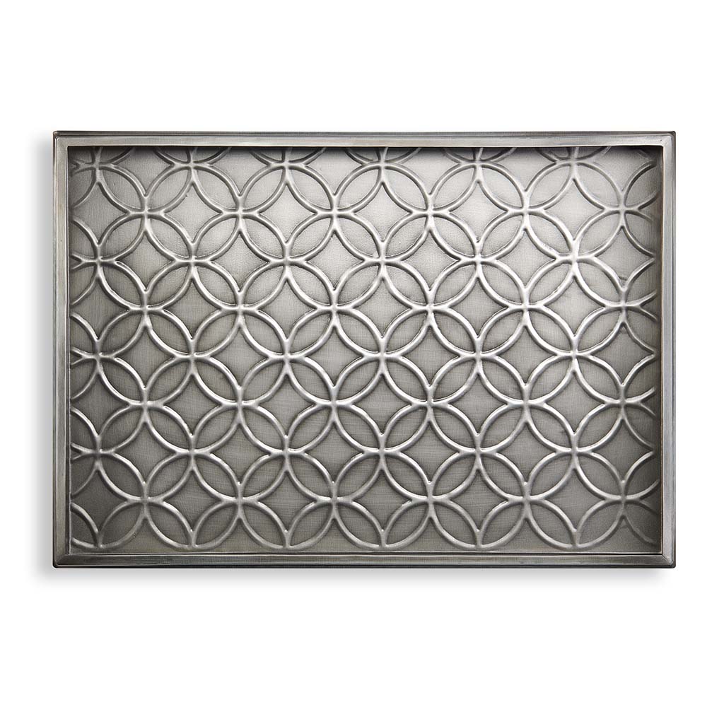 20" Double Circles Zinc Boot Tray