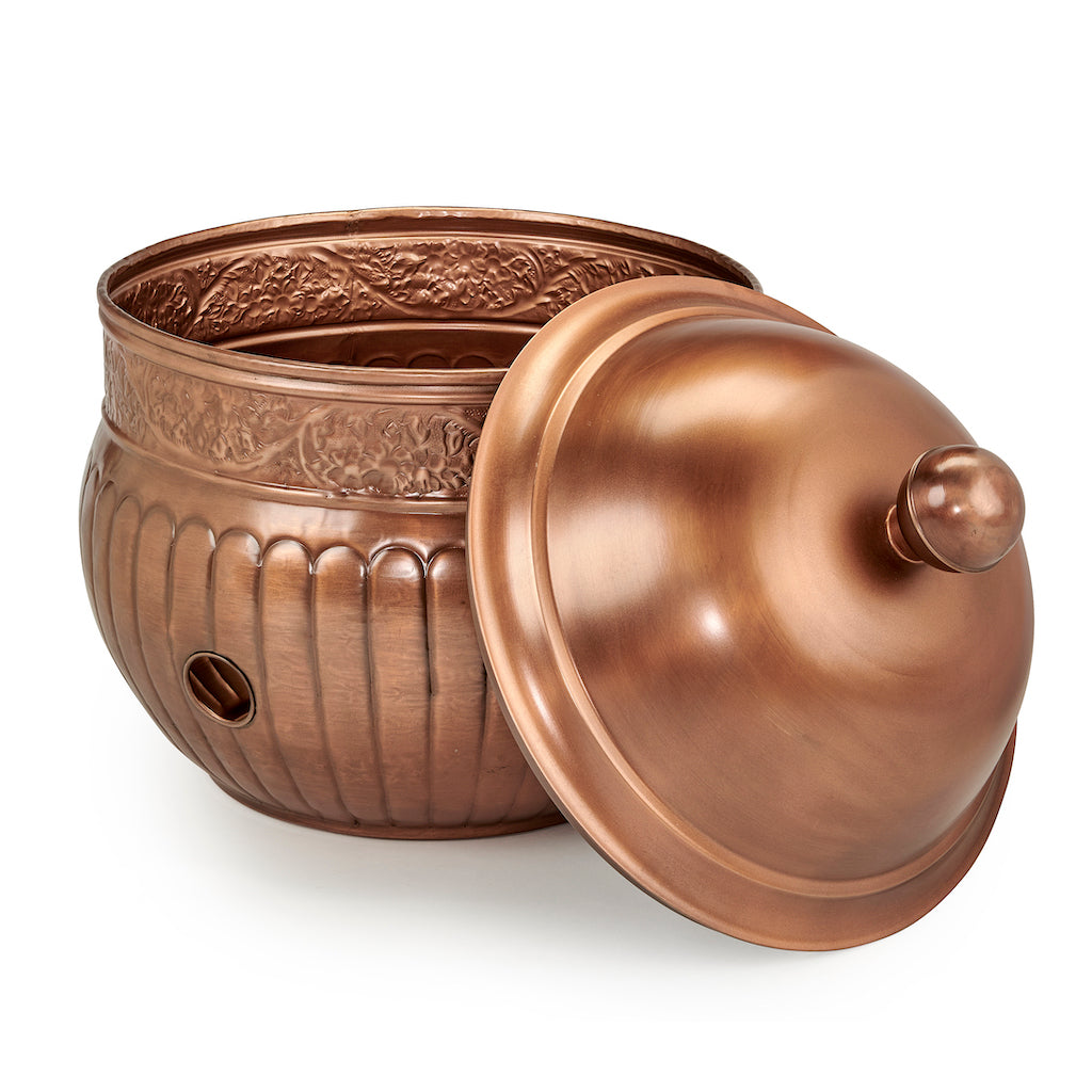 La Jolla Copper Hose Pot with Lid