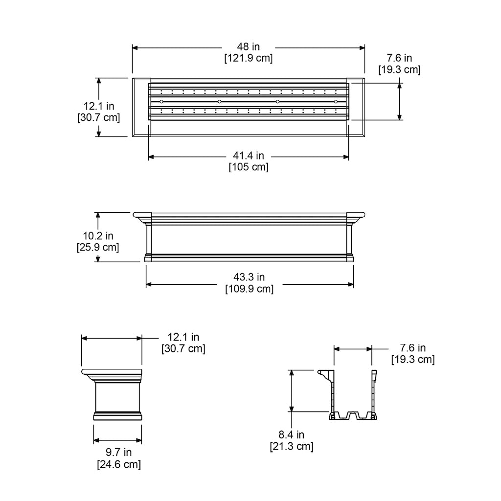 Yorkshire 4ft Window Box
