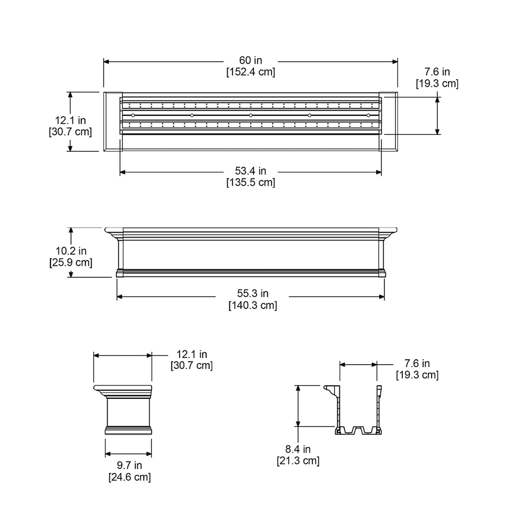 Yorkshire 5ft Window Box