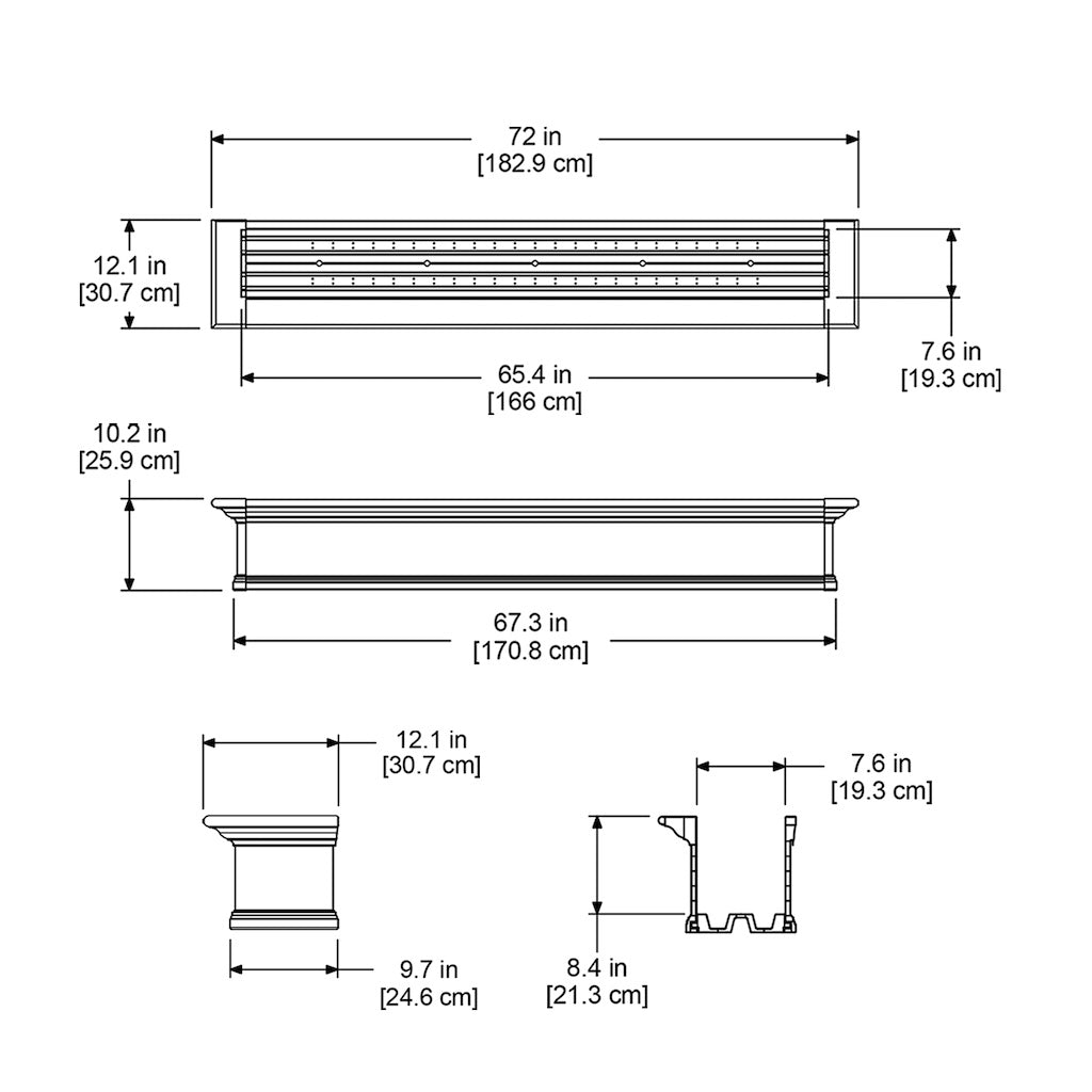 Yorkshire 6ft Window Box