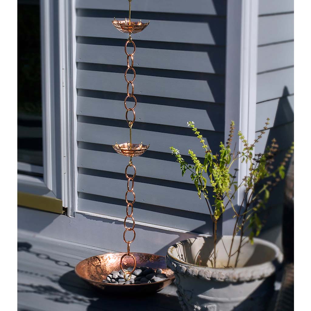 Umbrella Copper 8.5 ft. Rain Chain