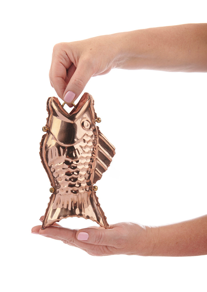 Fish Copper 8.5 ft. Rain Chain