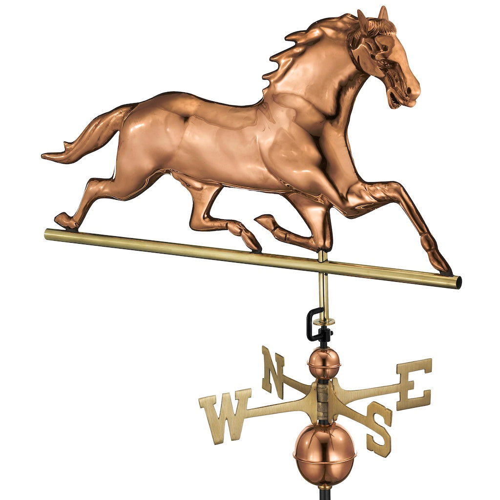 Horse Weathervane in Pure Copper