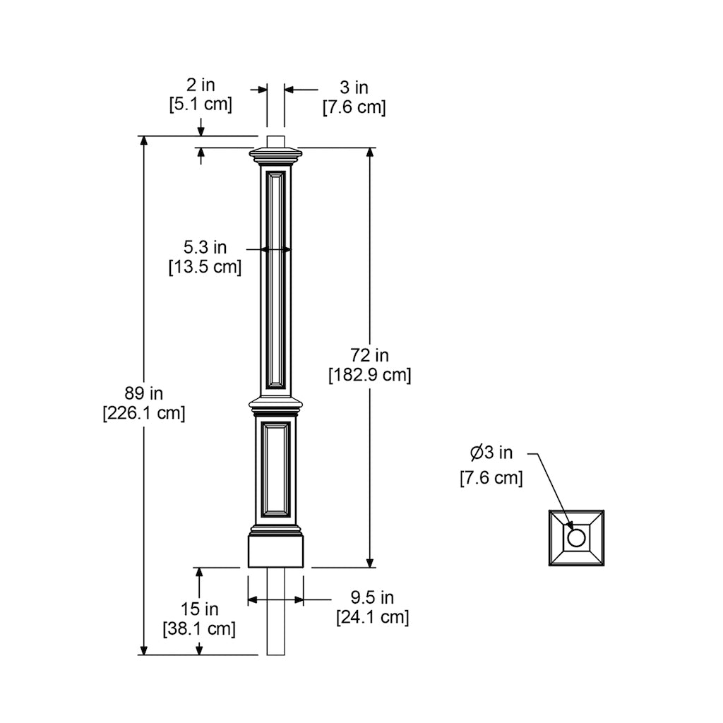 Signature Lamp Post with Mount