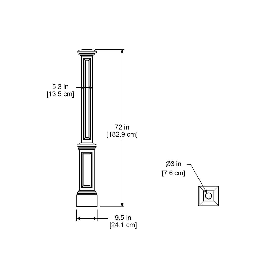 Signature Lamp Post with no mount