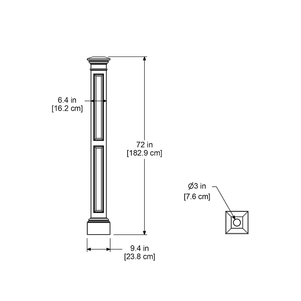 Liberty Lamp Post with no mount