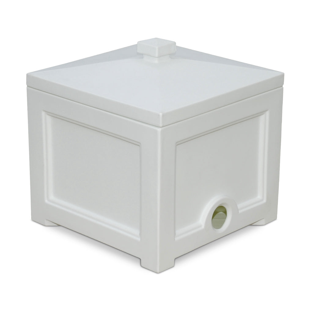Fairfield Garden Hose Bin in White