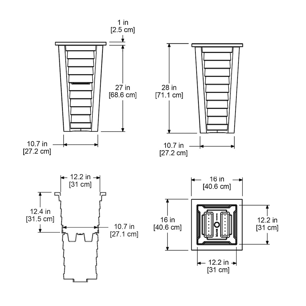 Lakeland Tall Planter