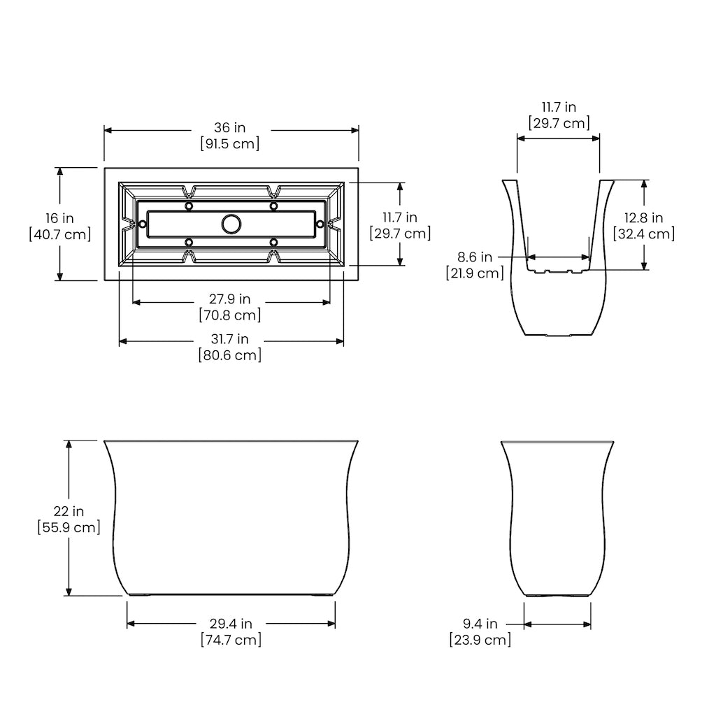 Valencia Long Planter