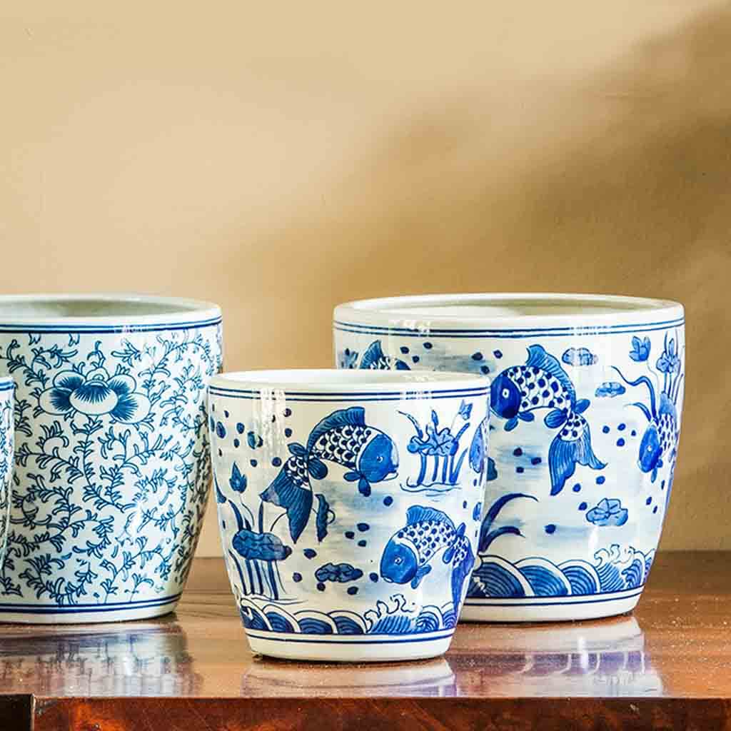 Campania International Cylindar Planter Set of 6