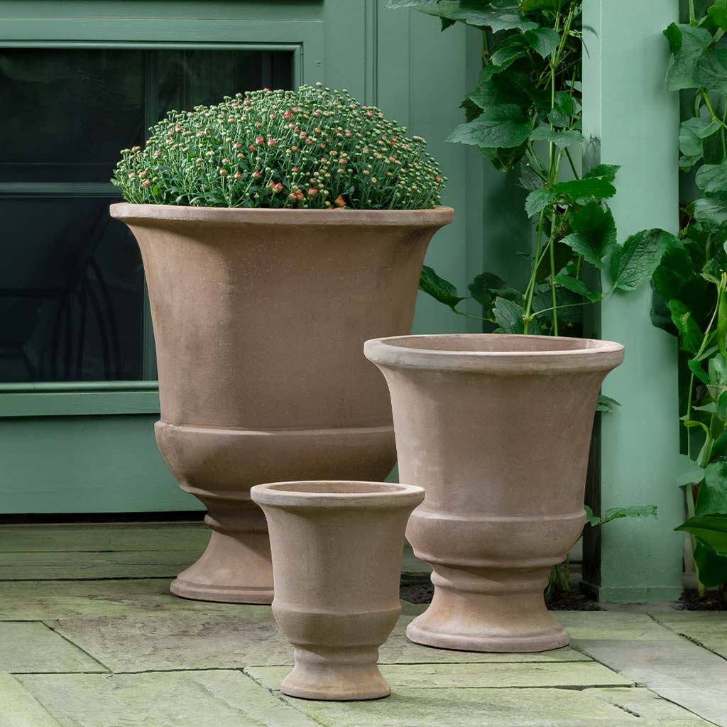 Chalon Urn || Brown Terra Cotta