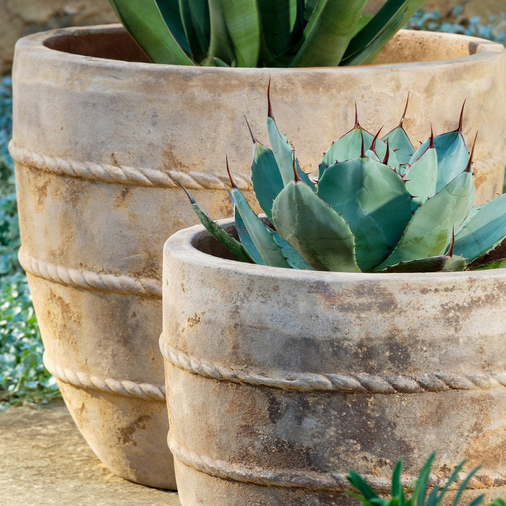 Santorini Planter || Antico Terra Cotta