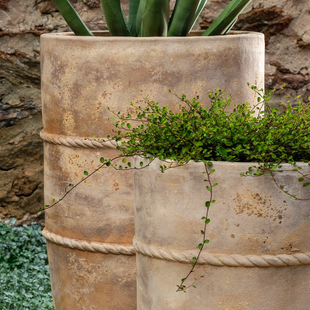 Santorini Planter, Tall || Antico Terra Cotta