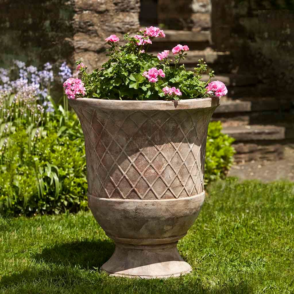 Campania International Pomezio Urn in Antico Terra Cotta