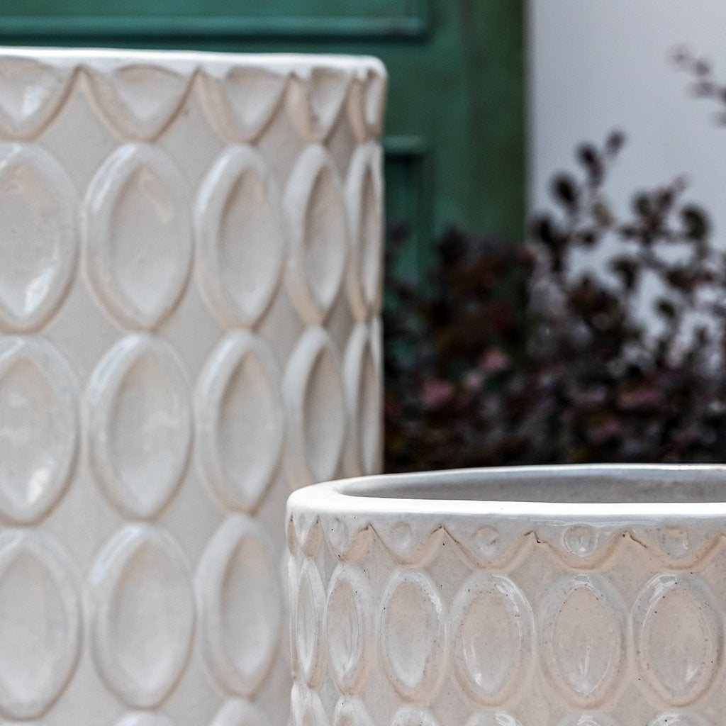 Oriel Planter || Antique White