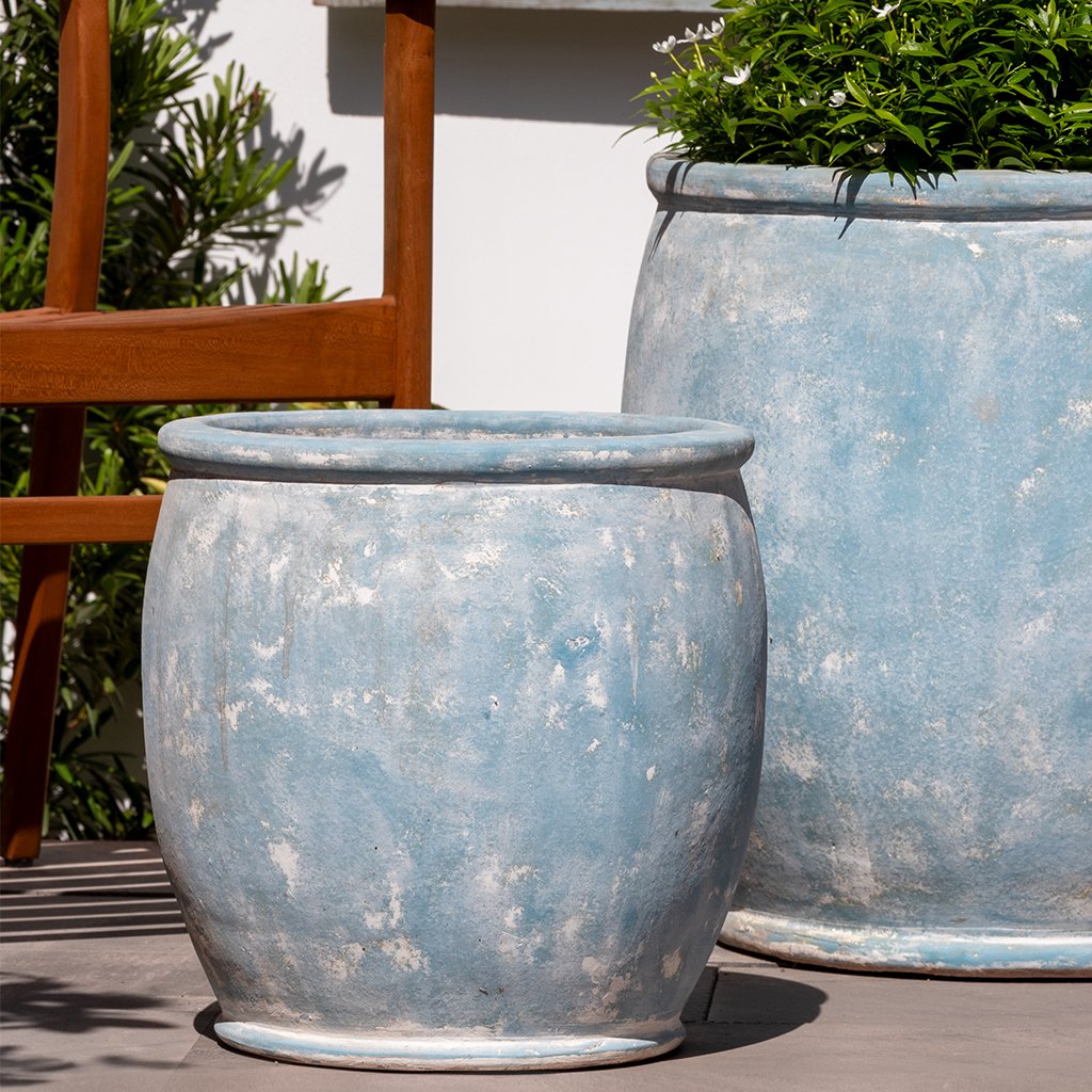 Brooke Planter || Murano Celeste