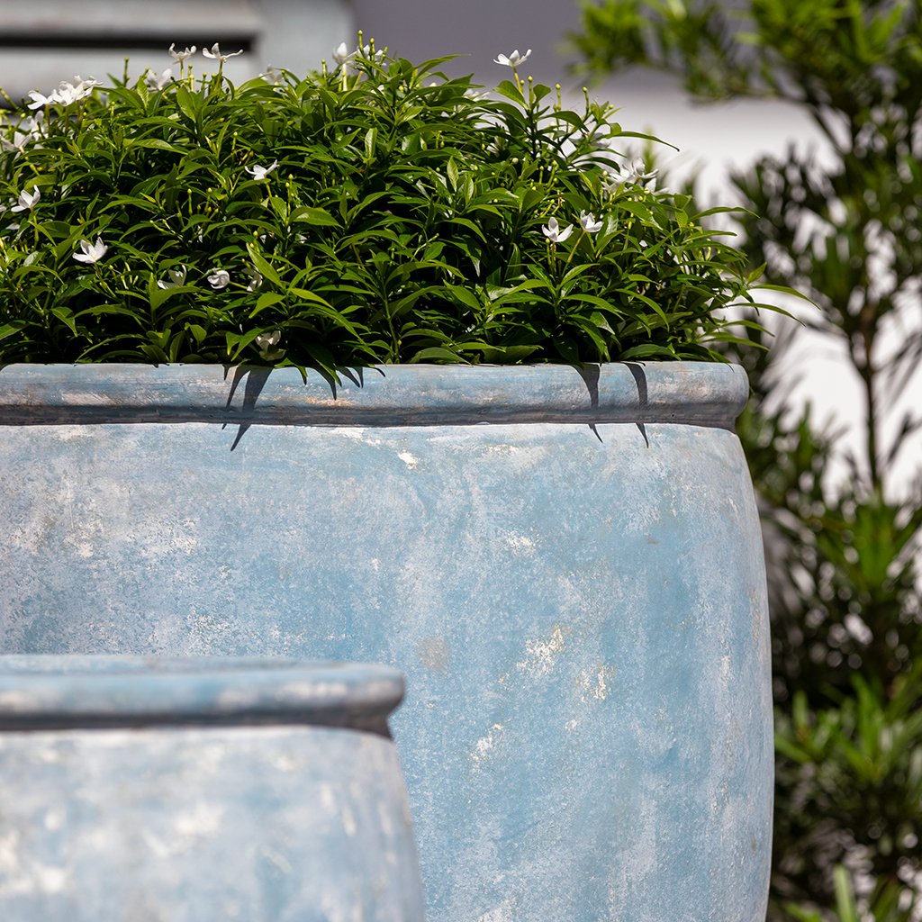 Brooke Planter || Murano Celeste