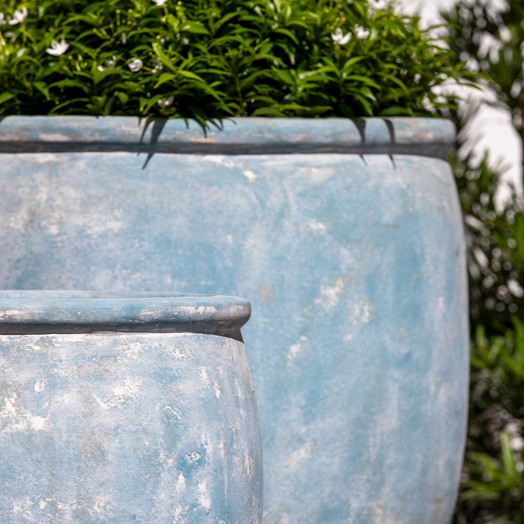 Brooke Planter || Murano Celeste