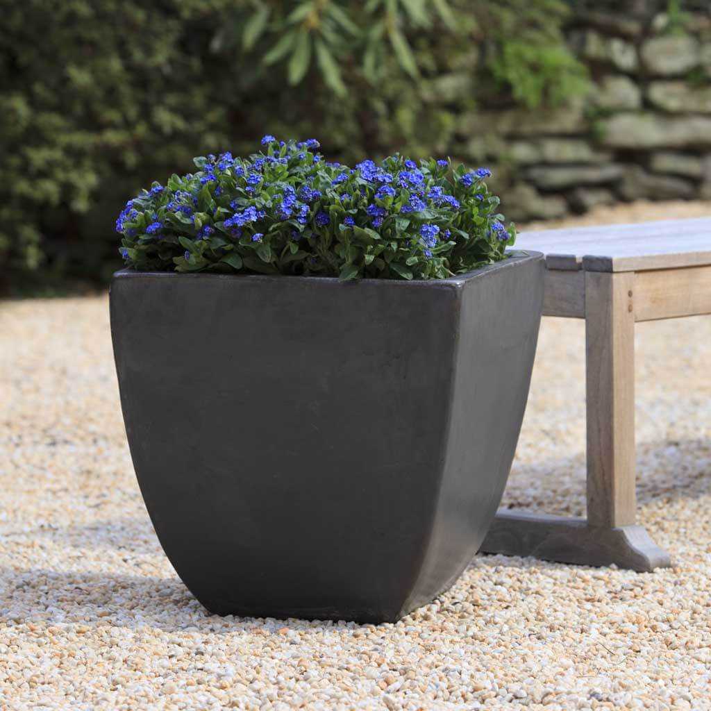 outdoor square pots for plants Campania International Mika Square Planter