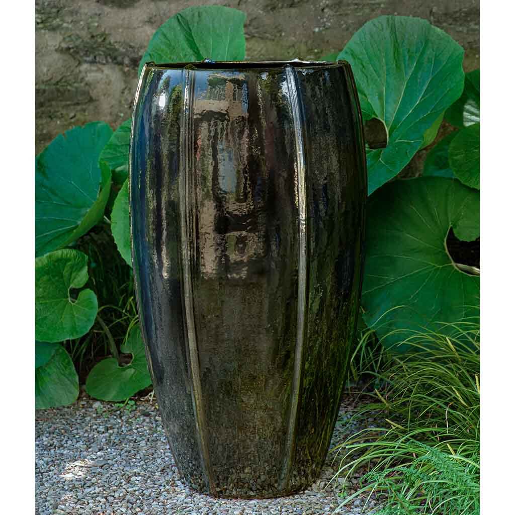 Rib Vault Planter, Tall || Metallic