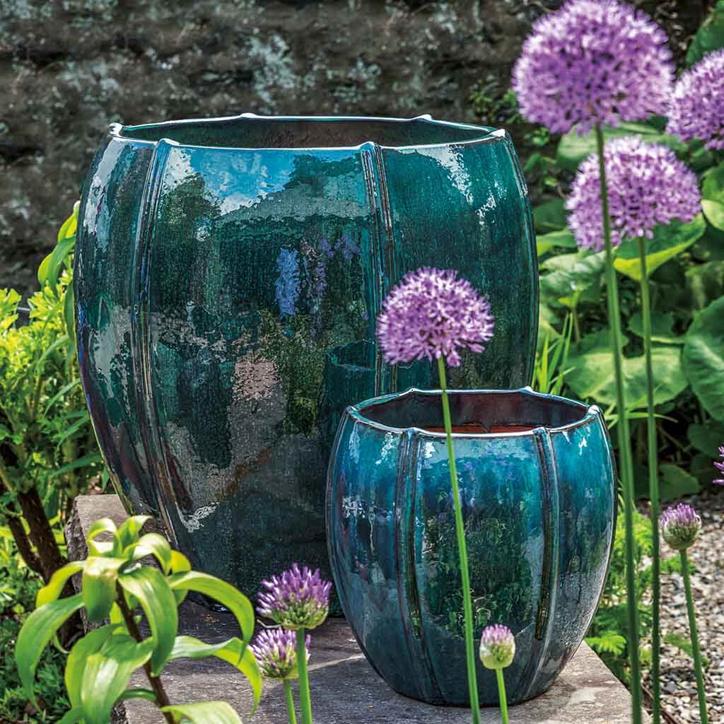 Rib Vault Planter || Indigo Rain