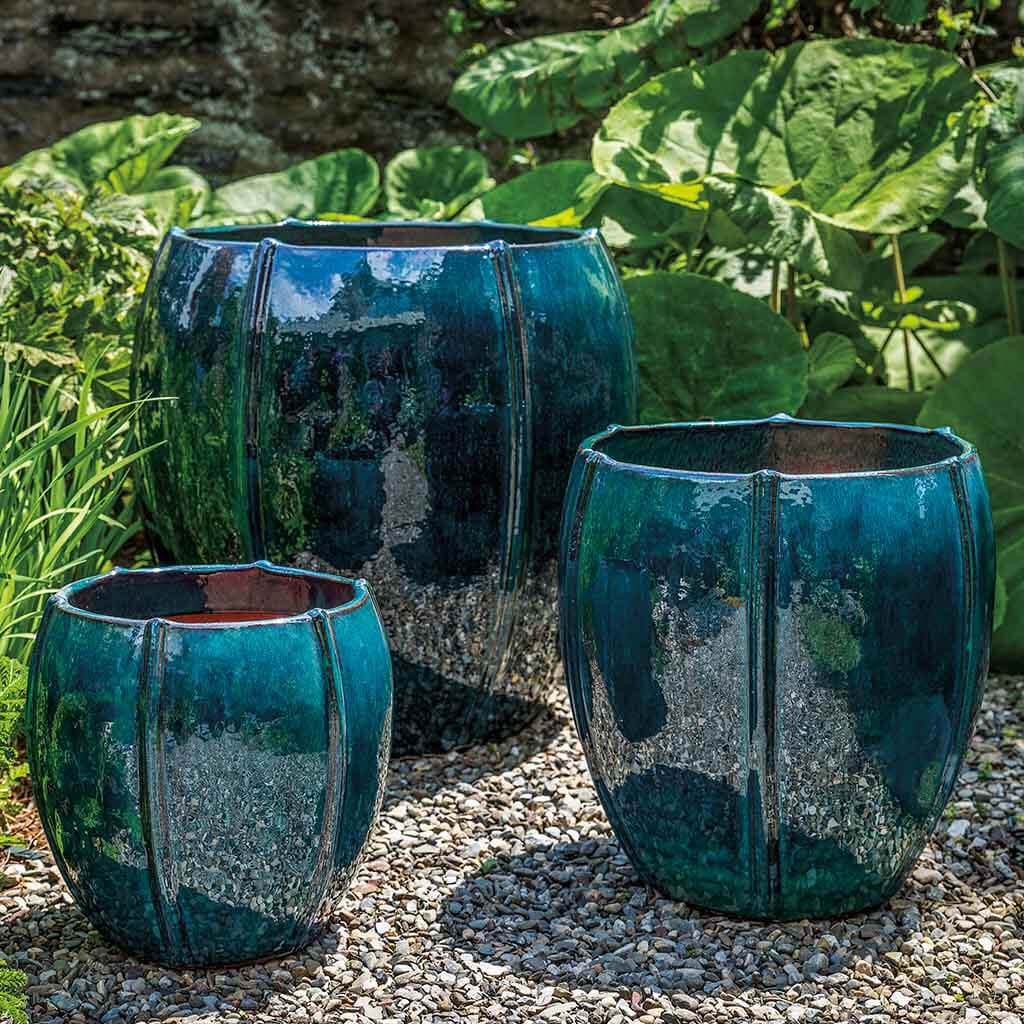 Rib Vault Planter || Indigo Rain