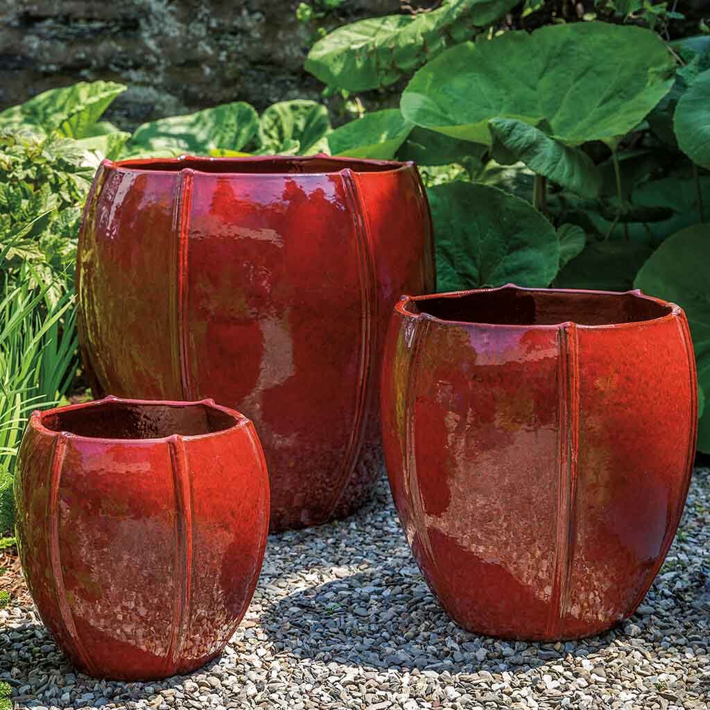 Rib Vault Planter || Tropic Red