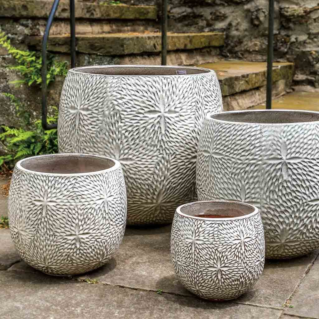 Sand Dollar Planter || Cream