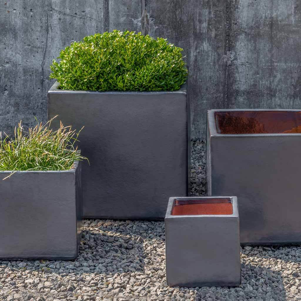 Hancock Planter || Metal Grey