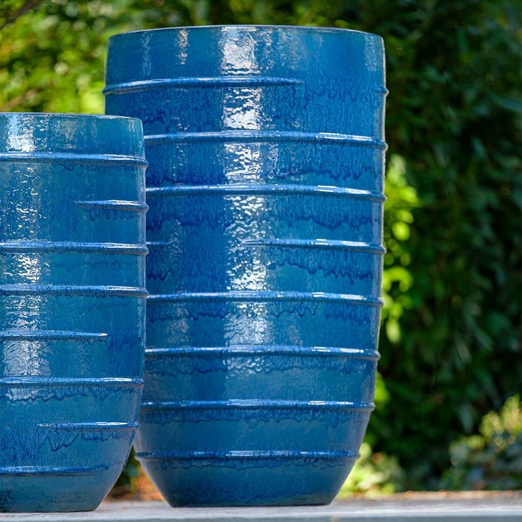 Logis Planter, Tall || Cerulean Blue