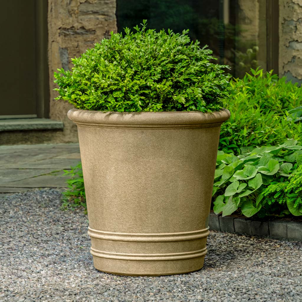 Round Rolled Rim Planter || Terra Antique