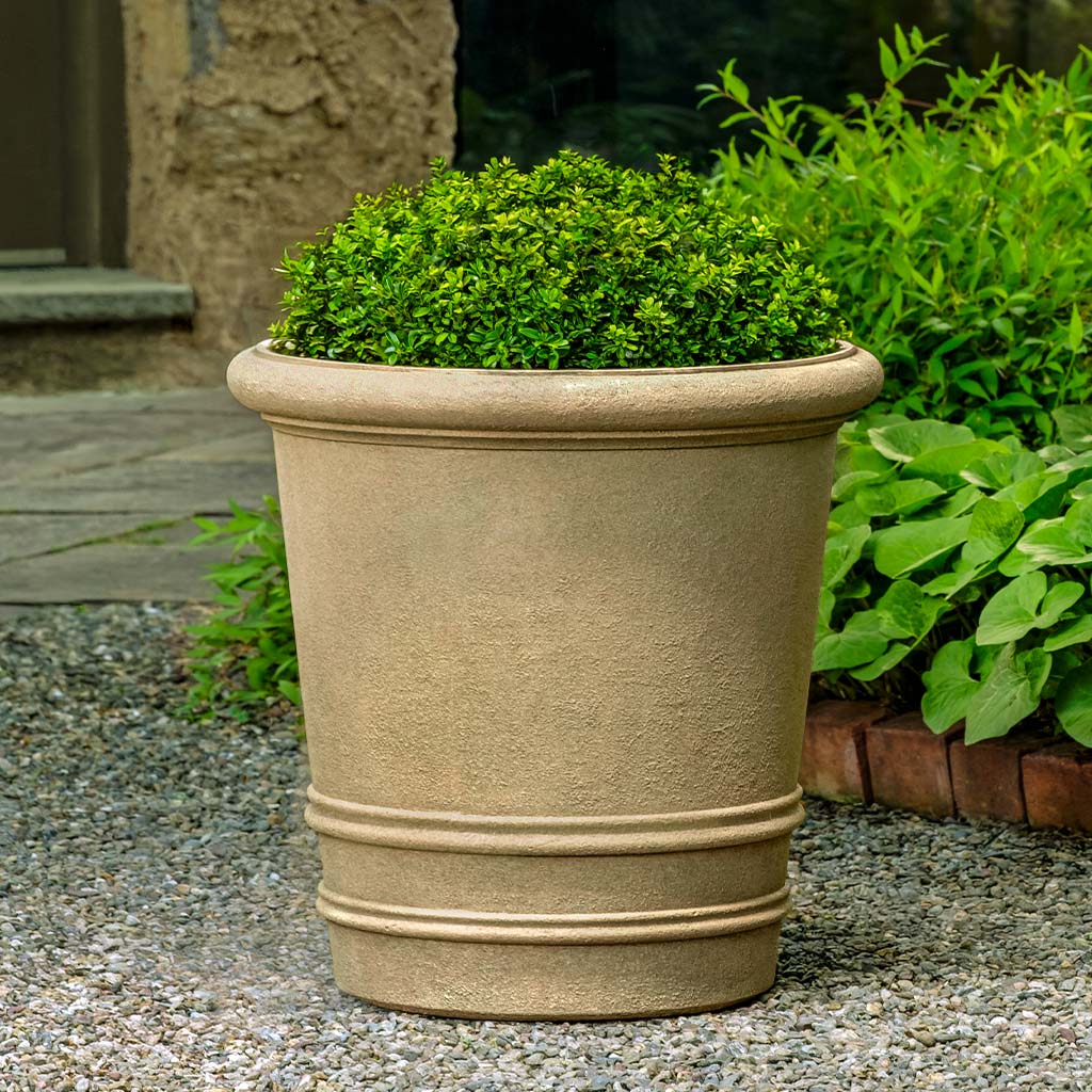 Round Rolled Rim Planter || Terra Antique