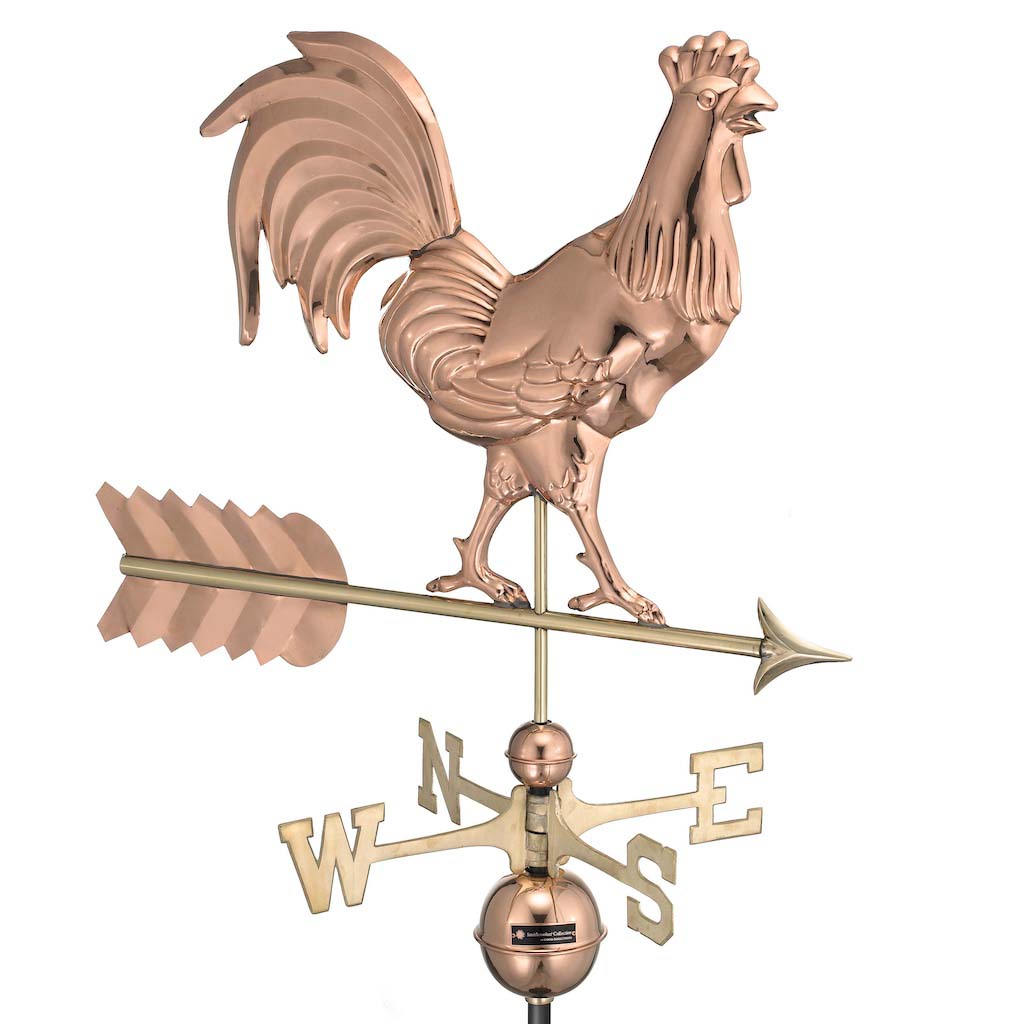 Smithsonian Rooster Weathervane in Pure Copper