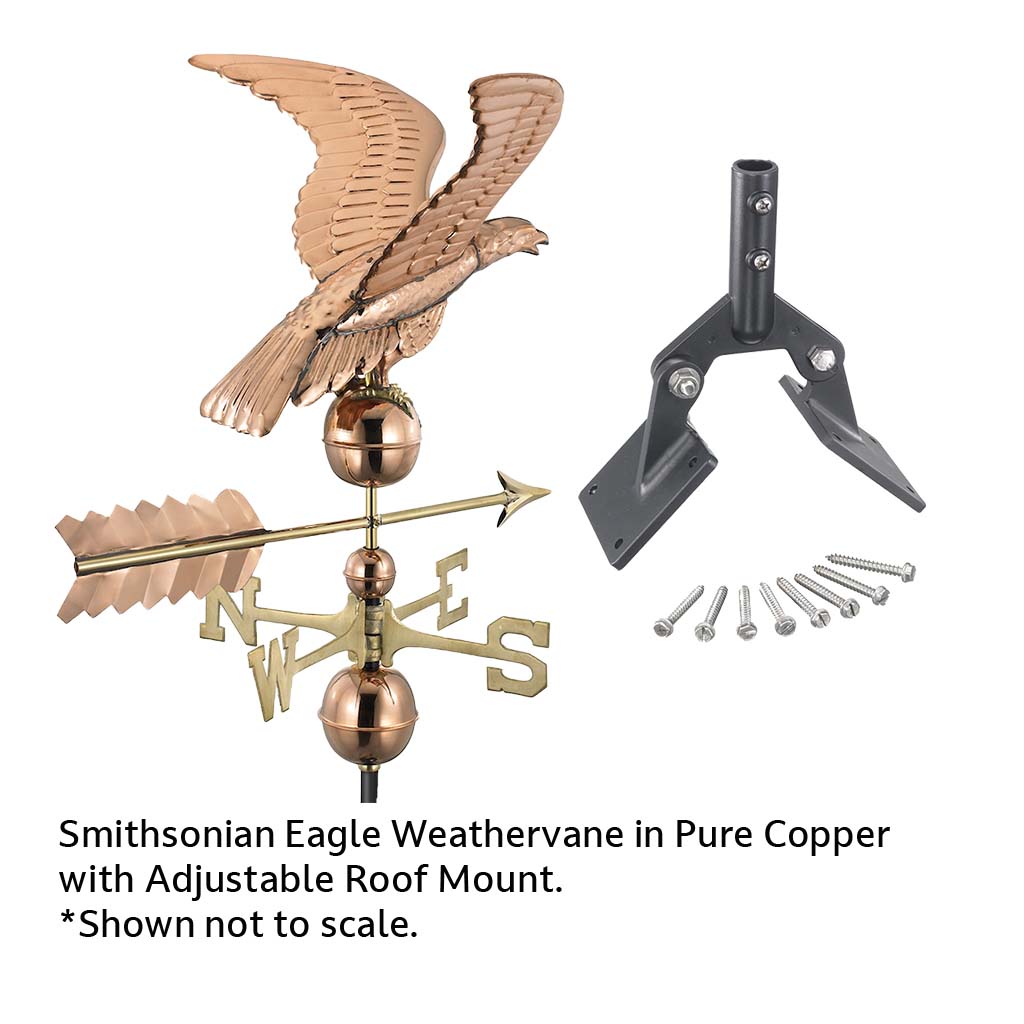 Smithsonian Eagle Weathervane in Pure Copper