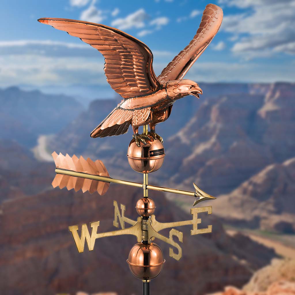 Smithsonian Eagle Weathervane in Pure Copper