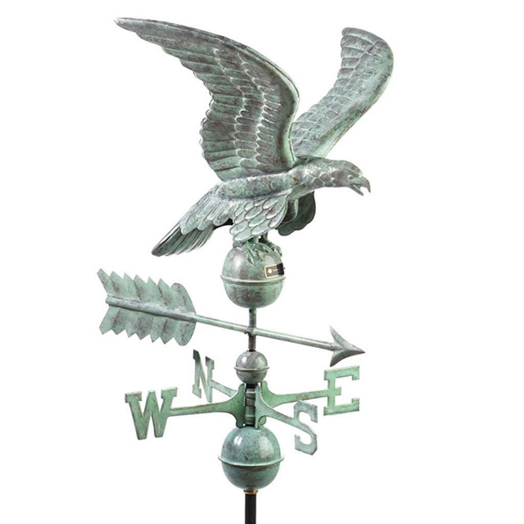 Smithsonian Eagle Weathervane in Blue Verde Copper