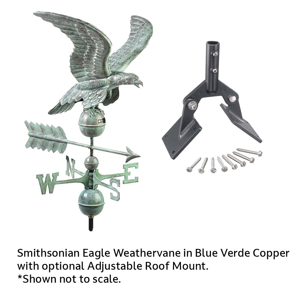 Smithsonian Eagle Weathervane in Blue Verde Copper