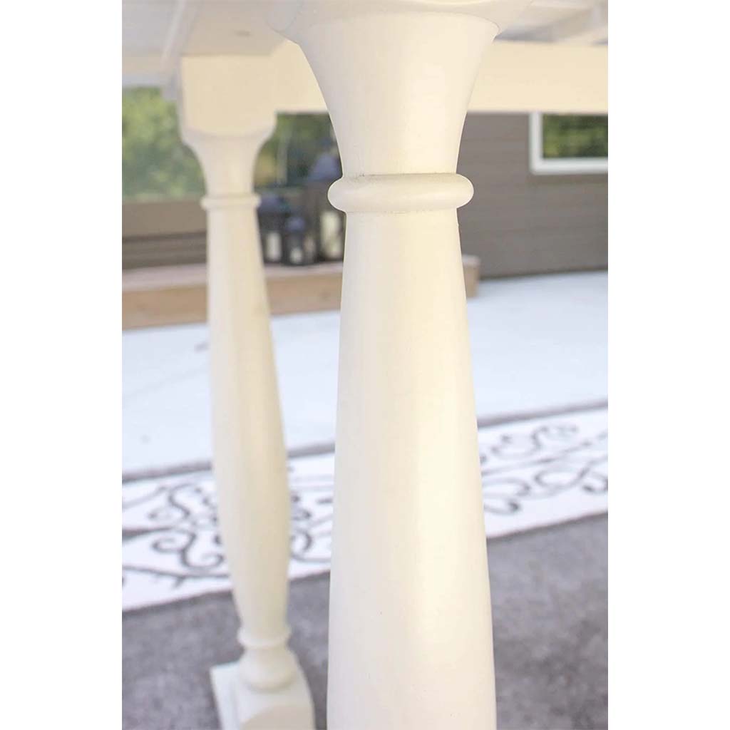Acacia Round White Washed Dining Table