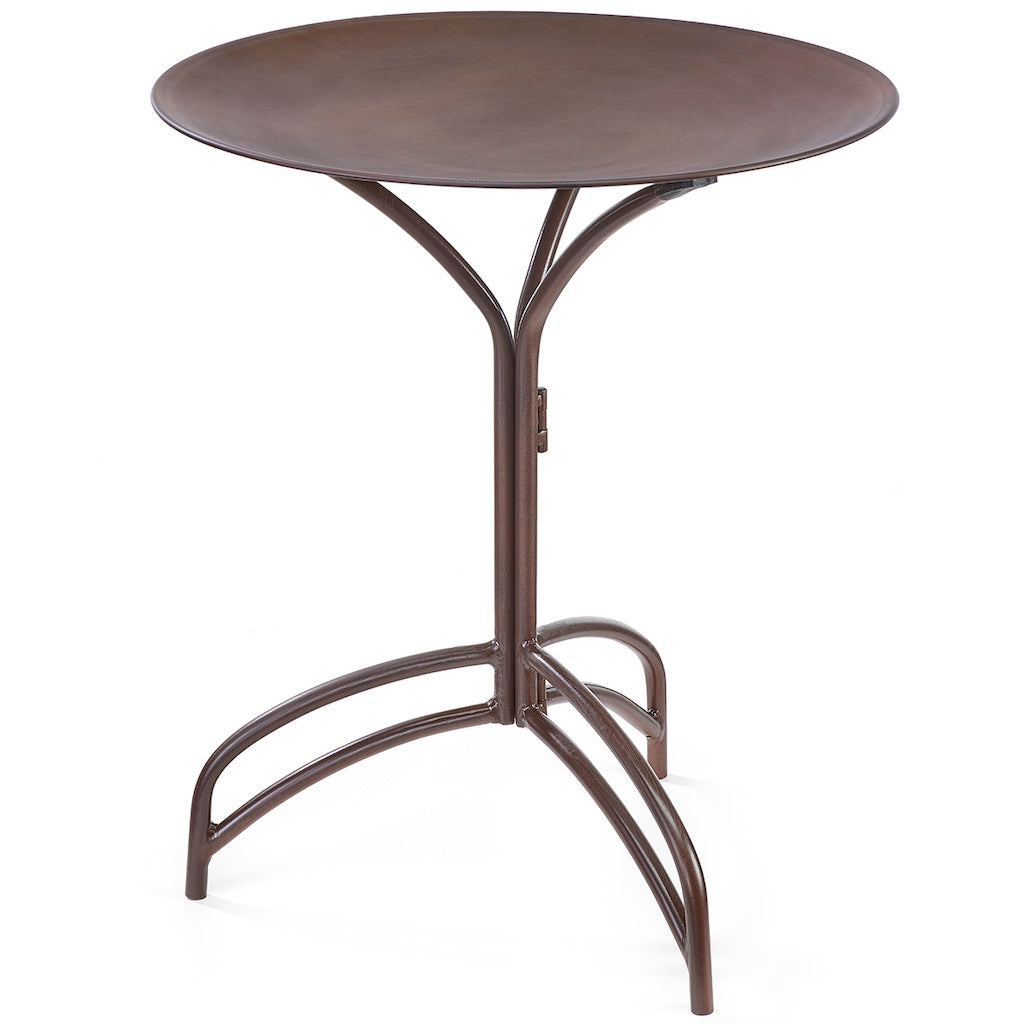 20-inch Rust Bird Bath with Stand