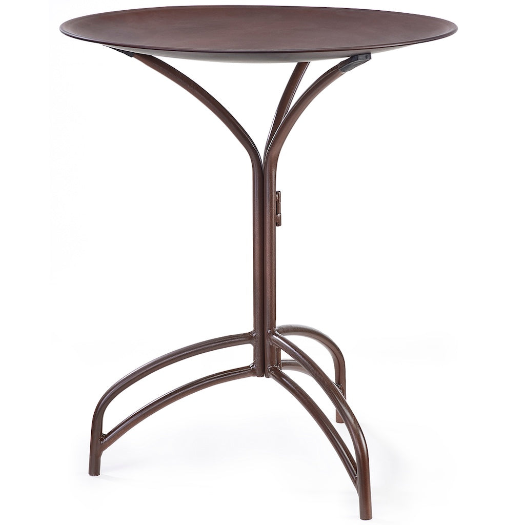 20-inch Rust Bird Bath with Stand