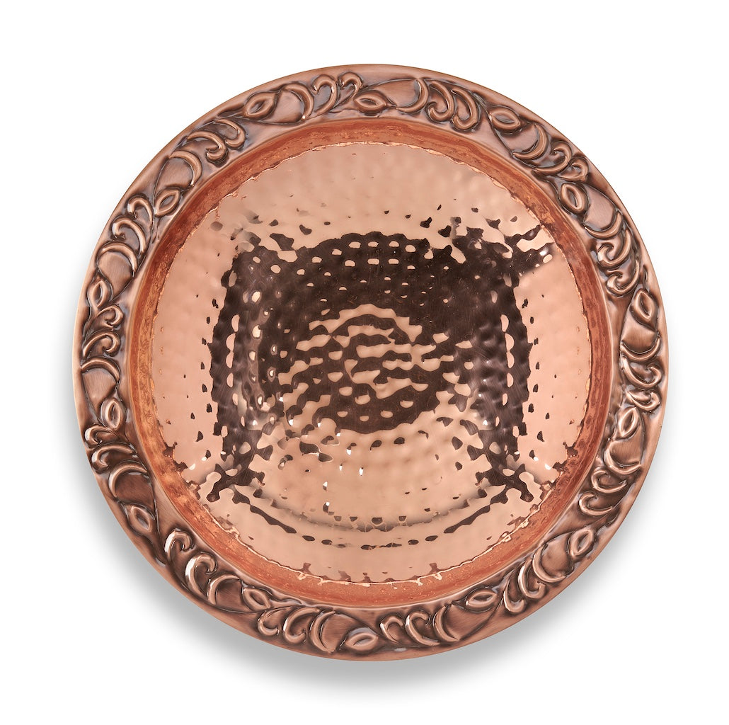 13.5-inch Hanging Copper Bird Bath