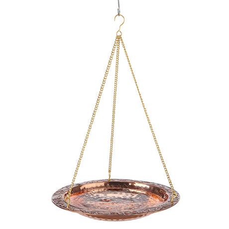 13.5-inch Hanging Copper Bird Bath
